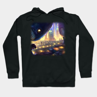 Monsters floating in the sky Hoodie